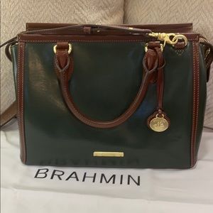 NWT Brahmin Schooner Hunter Green